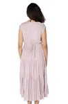 Vestido Dwz Midi Liso 3 Marias Sem Manga