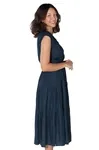 Vestido Dwz Midi Liso 3 Marias Sem Manga