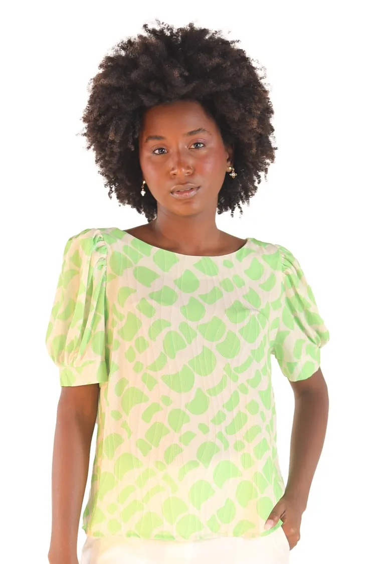 Blusa Dwz Estampada Manga Curta Princesa