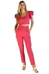Conjunto Dwz Alfaiataria Cropped e Calca