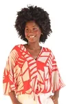 Blusa Dwz Amarracao Frente Estampada