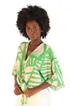 Blusa Dwz Amarracao Frente Estampada