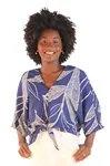 Blusa Dwz Amarracao Frente Estampada