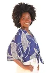 Blusa Dwz Amarracao Frente Estampada
