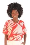 Blusa Dwz Amarracao Costas Estampada