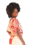 Blusa Dwz Amarracao Costas Estampada