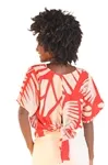 Blusa Dwz Amarracao Costas Estampada