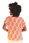 Blusa Dwz Estampada Manga Dobrada