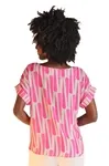 Blusa Dwz Estampada Manga Dobrada