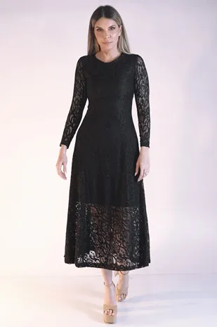 Vestido Dwz Renda Longo
