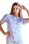 Blusa Dwz Manga Curta Estampada