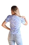 Blusa Dwz Manga Curta Estampada