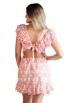 Vestido Dwz Curto Com Amarracao De Laise