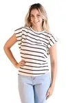 Blusa Dwz Listrada De Malha Muscle Tee