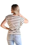 Blusa Dwz Listrada De Malha Muscle Tee