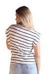 Blusa Dwz Listrada De Malha Muscle Tee