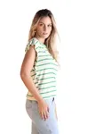Blusa Dwz Listrada De Malha Muscle Tee
