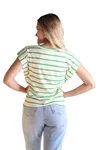 Blusa Dwz Listrada De Malha Muscle Tee