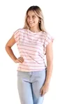 Blusa Dwz Listrada De Malha Muscle Tee