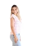 Blusa Dwz Listrada De Malha Muscle Tee