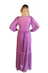 Vestido Dwz Longo Liso De Tule Com Bojo