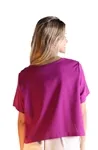 Blusa Dwz Manga Curta De Linho Com Bolso