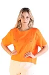 Blusa Dwz Manga Curta De Linho Com Bolso