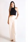 Calca Dwz Alfaiataria Com Cinto Pantalona