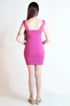Vestido Dwz Canelado Cruzado Liso