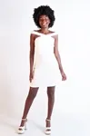 Vestido Dwz Canelado Cruzado Liso