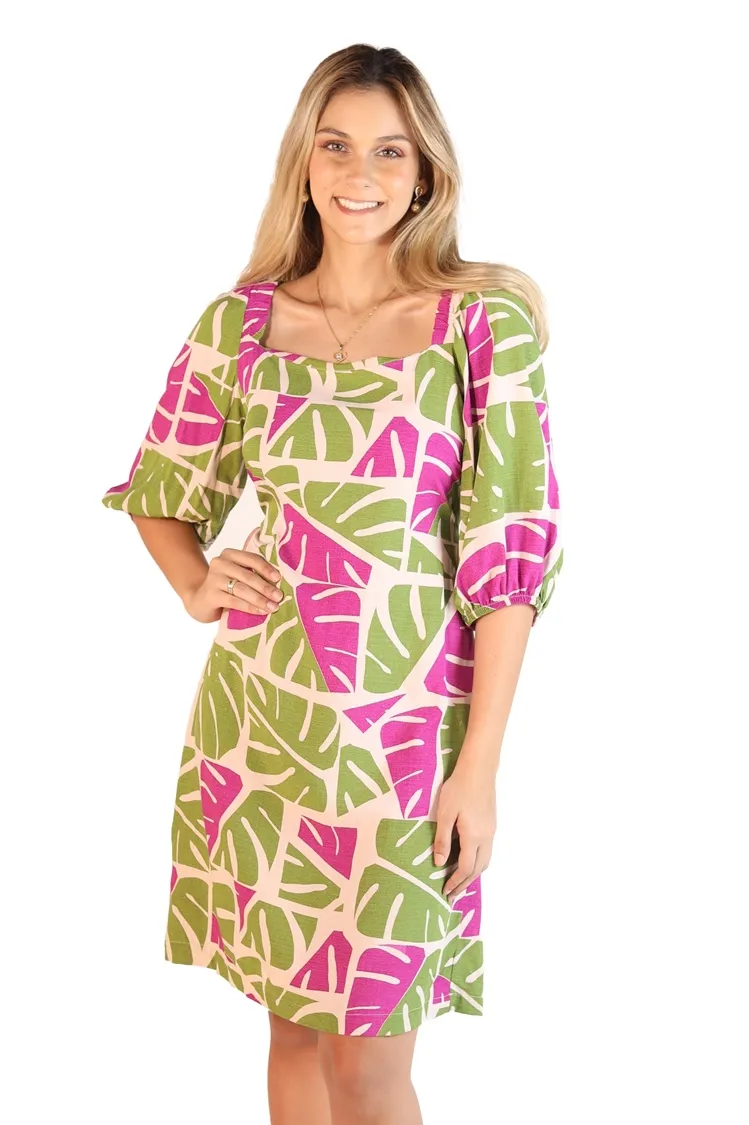 Vestido Dwz Estampado Curto