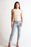 Blusa Dwz Drapeada na Lateral