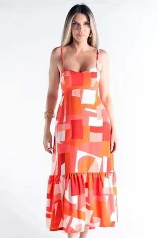 Vestido Dwz Longo Estampado