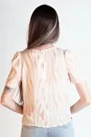 Blusa Dwz Estampada Manga Bufante