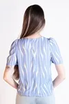 Blusa Dwz Estampada Manga Bufante