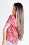 Blusa Dwz Estampada Manga Bufante