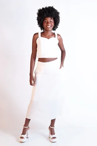 Conjunto Dwz Cropped e Saia