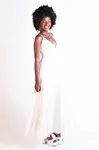 Vestido Dwz Alcas Finas com Lastex nas Costas
