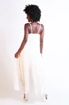 Vestido Dwz Alcas Finas com Lastex nas Costas