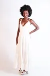 Vestido Dwz Alcas Finas com Lastex nas Costas
