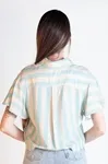 Blusa Dwz Listrada Manga Curta