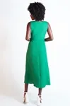 Vestido Dwz sem Manga Transpassado no Decote