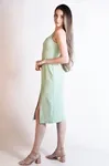 Vestido Dwz Liso com Pespanto Alfaiataria