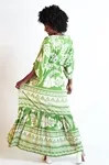 Vestido Dwz Estampado Manga Morcego