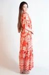 Vestido Dwz Estampado Manga Morcego
