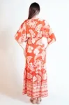 Vestido Dwz Estampado Manga Morcego