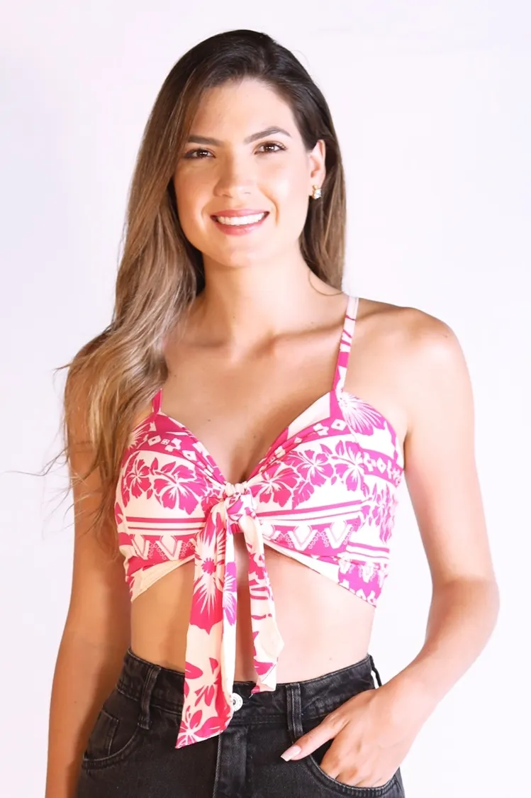 Cropped Dwz Com Bojo Estampado