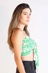 Cropped Dwz Com Bojo Estampado