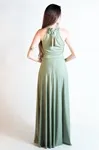 Vestido Dwz Liso Longo Gola Alta