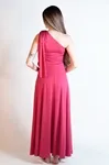 Vestido Dwz Um Ombro Com Laço